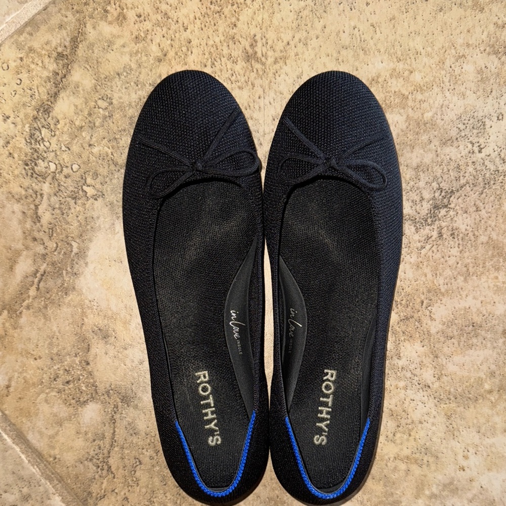 Rothy's Women's Black ballet flats